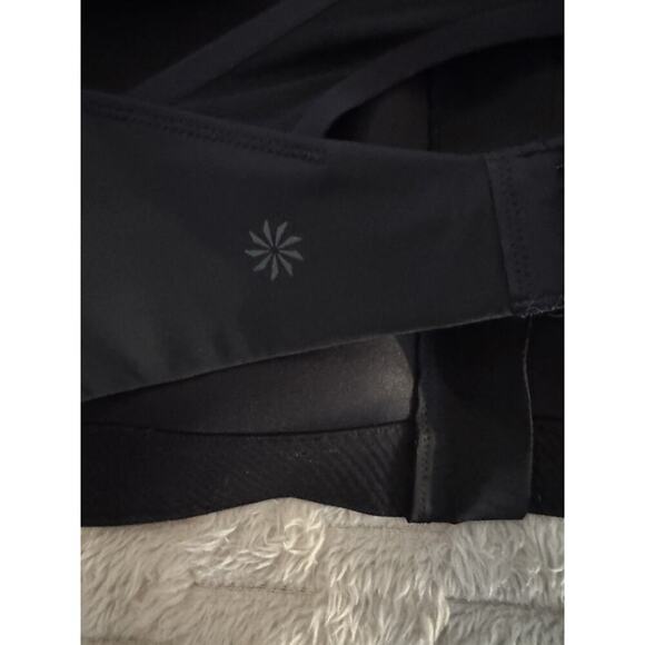 Athleta Advance Zip Front Bra Black 40D - Picture 3 of 6